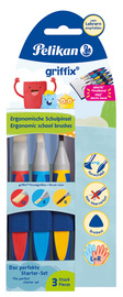 PELIKAN Schulpinsel griffix Starter Set (12B,6B,6H) 3er (700726)