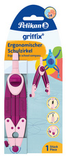Schulzirkel griffix GZ/1/B Sweetberry mit Spitzenschutz und Minendepot