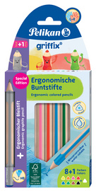 Pelikan griffix Dreikant-Buntstifte, 8 + 1 Kartonetui