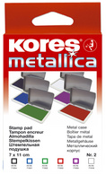Kores Stempelkissen "METALLICA", (B)110 x (T)70 mm, blau