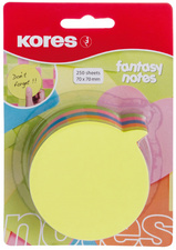 KORES Haftnotizen-Würfel "Sprechblase", 70 x 70 mm, blanko leicht ablösbar, ein