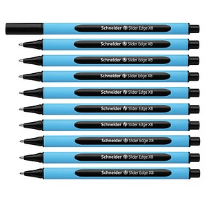 10 Schneider Kugelschreiber Slider Edge blau Schreibfarbe schwarz