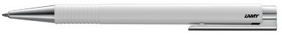 LAMY Kugelschreiber logo M+ white weiß Schreibfarbe blau