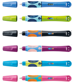 PELIKAN griffix Füllhalter, blau, für Linkshänder Schreiblernstift mit ergonomi