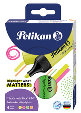 PELIKAN Textmarker 490/4 Sort. 4 ST im Karton-Etui