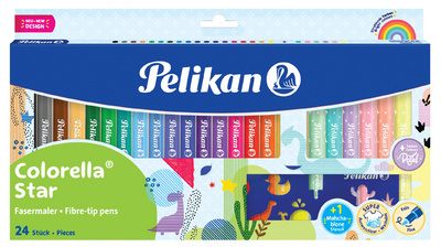 Pelikan Fasermaler colorella star, 18+6 Kartonetui