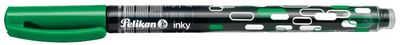 PELIKAN Tintenschreiber Inky gruen 273 mit Kunststoffspitze Kappe in Schreibfar