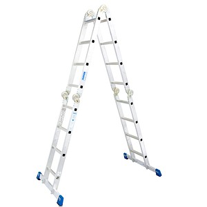 KRAUSE Vielzweckleiter STABILO alu 16 Sprossen, H: 130,0 cm
