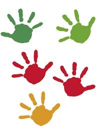 DAIBER 1x25 Hände 1-teilig 13x18 Kinder Portraitmappen