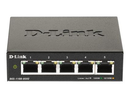 D-LINK 5-Port Layer2 Gigabit Smart Switch, 5x 10/100/1000Mbit/s TP (RJ-45) Port