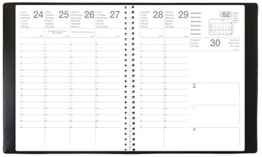 QUO VADIS EXDI Agenda "Mercure S", 210 x 270 mm, 2025, noir