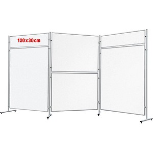 FRANKEN Weißwandtafel f. Stellwandsystem ECO, 1.200 x 300 mm