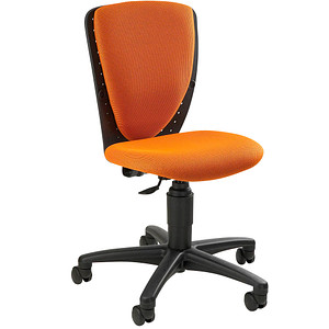 Topstar Kinderdrehstuhl High S'cool®, 70570 BB40 orange, schwarz Stoff