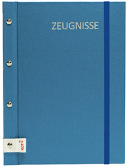 ROTH Zeugnismappe Metallium mit Buchschrauben, blau