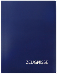 ROTH Zeugnismappe Basic, aus PP, DIN A4, blau