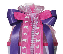 ROTH Schultütenschleife "Purple Rain", lila/pink