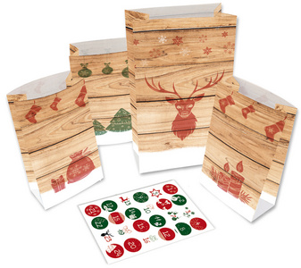 ROTH Adventskalender 24 Adventstütchen "Hygge-Style