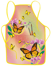 ROTH Malschürze "Schmetterling", mit Bauchtasche