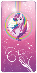 ROTH Kinder-Badetuch "Einhornportrait", 600 x 1.200 mm