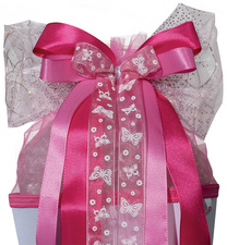 ROTH LED-Schultütenschleife "Pink Glamour", pink