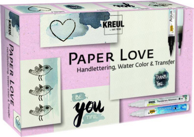 Restposten: KREUL Kreativ-Set "PaperLove", 6-teilig