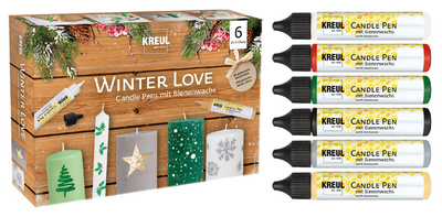 KREUL Candle Pen "Winter Love", 6er-Set