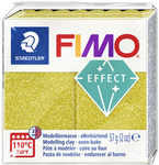 FIMO EFFECT Modelliermasse, ofenhärtend, gold-glitter, 57 g