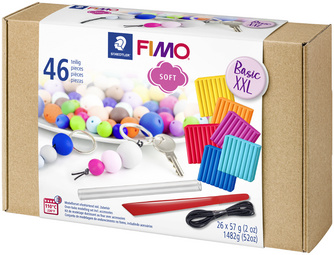 FIMO SOFT Modelliermasse-Set "Basic XXL", 46-teilig