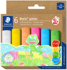 STAEDTLER Straßenmalkreide Noris junior, 6er Karton