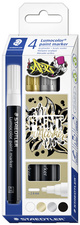 STAEDTLER Acrylmarker Lumocolor paint marker, 4er Etui