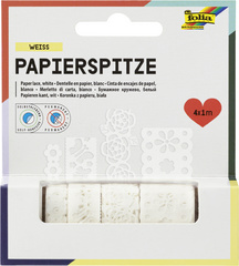 folia Papierbordüren "Creative", selbstklebend, weiß