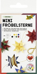 folia Faltpapierstreifen für Fröbelsterne, Weihnachtsfarben