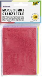 folia Moosgummi-Stanzteile "Buchstaben