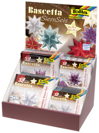 folia Faltblätter Bascetta-Sterne II, im Thekendisplay