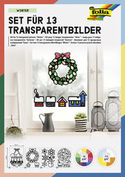 folia Fensterbilder-Bastelset "Winter", 250 x 350 mm