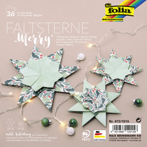 folia Faltsterne-Set "Merry" (Meißner-Technik)