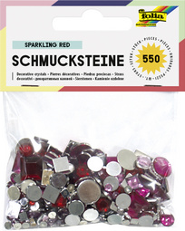 folia Schmucksteine "Sparkling Red", Acryl