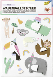 folia Wabenball-Sticker JUNGLE
