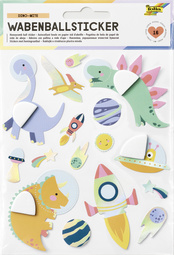 folia Wabenball-Sticker DINO-MITE