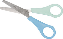 folia Kinder-Bastelschere, rund, Linkshänder, Länge: 135 mm