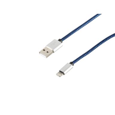 S-CONN 14-50016 0.3m USB 2.0 A Lightning Blau Handykabel (14-50016)