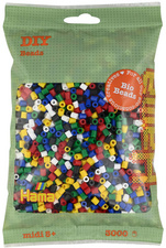 Hama Bügelperlen Bio midi, "Mix 6 Farben", 3.000er Beutel