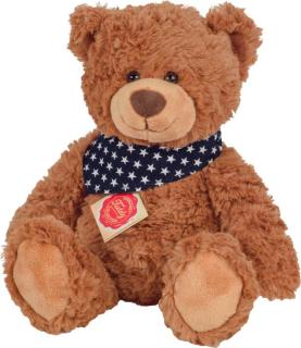 Teddy braun mit Tuch, ca. 30cm