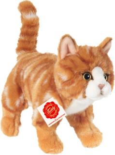 Katze stehend rot getigert, ca. 20 cm