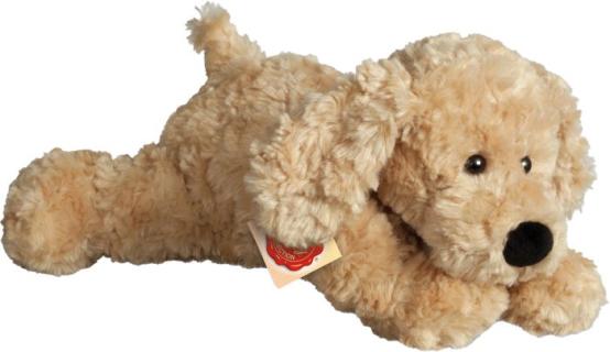 Schlenkerhund beige, ca. 28cm