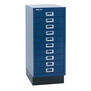BISLEY MultiDrawer™ L2910S Schubladenschrank oxfordblau mit 10 Schubladen 27,8 x 38,0 x 67,0 cm