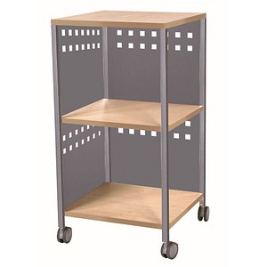 rocada Bürowagen buche 3 Ebenen 45,0 x 45,0 x 86,0 cm
