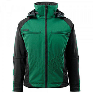 MASCOT® Herren Softshelljacke DARMSTADT Unique grün, schwarz Größe L