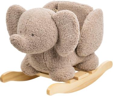 Schaukeltier Teddy Elefant taupe