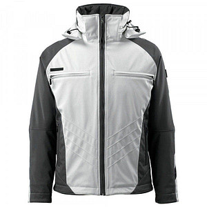 MASCOT® Herren Softshelljacke DARMSTADT Unique weiß, anthrazit Größe XL